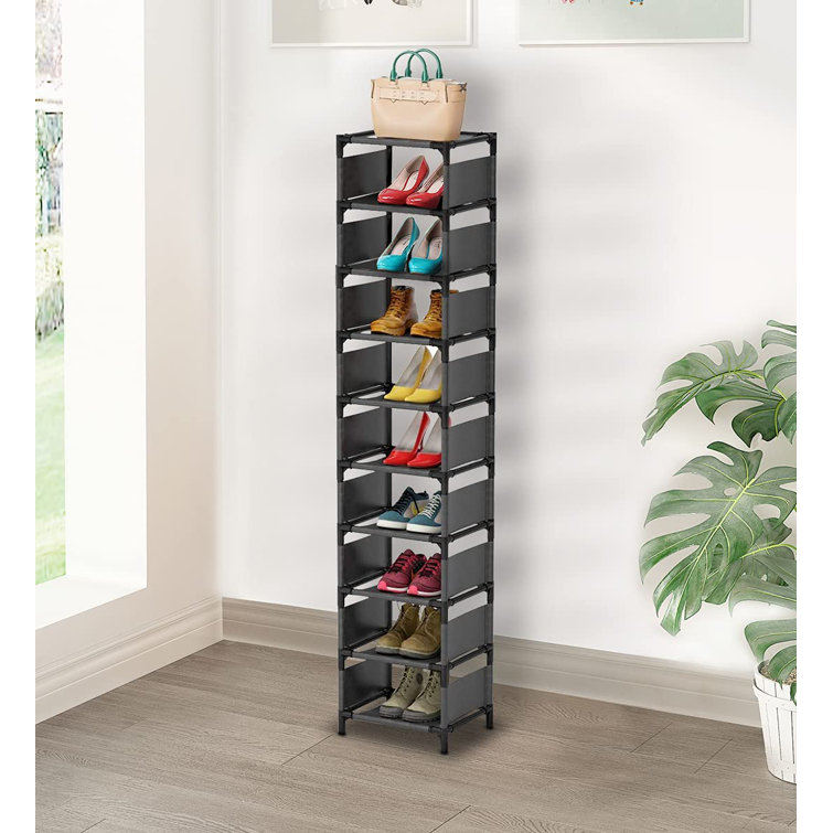 Amazon.com: Narrow Shoe Rack Sneaker Holder, Storage Unit Shoe Rack Storage  Organizer For Door, Large Holds Fits Small Space Tall Shoe Rack Shoes  Stand, Free Standing Shoe Racks For Entryway Hallway, Easy