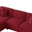 Canapé modulaire rembourré 3 pièces en velours côtelé-L-500320507-500320485