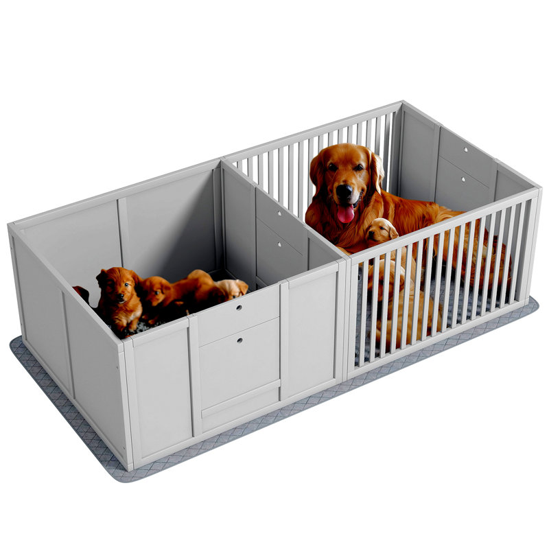 Boîte de mise bas pour chien Pawhut
