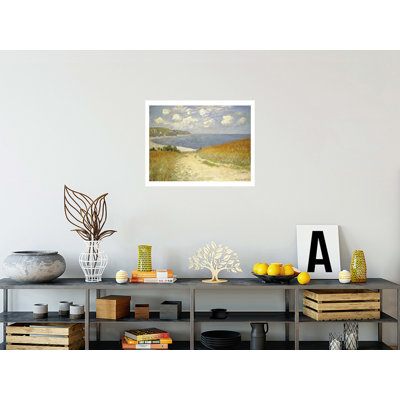 Path In The Wheat at Pourville by Claude Monet - Giclee Print