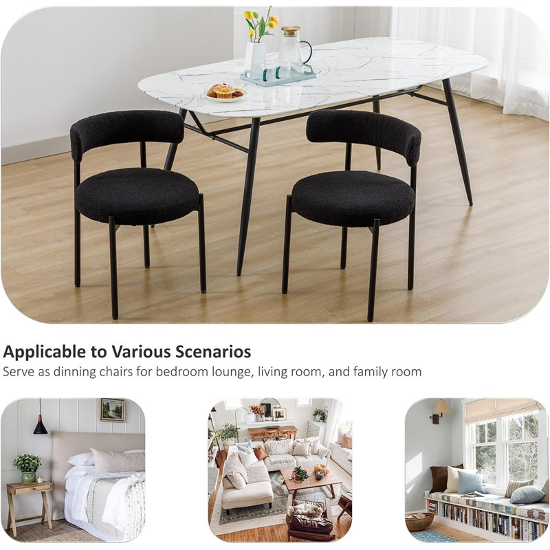 Chaise Boucle, Noir