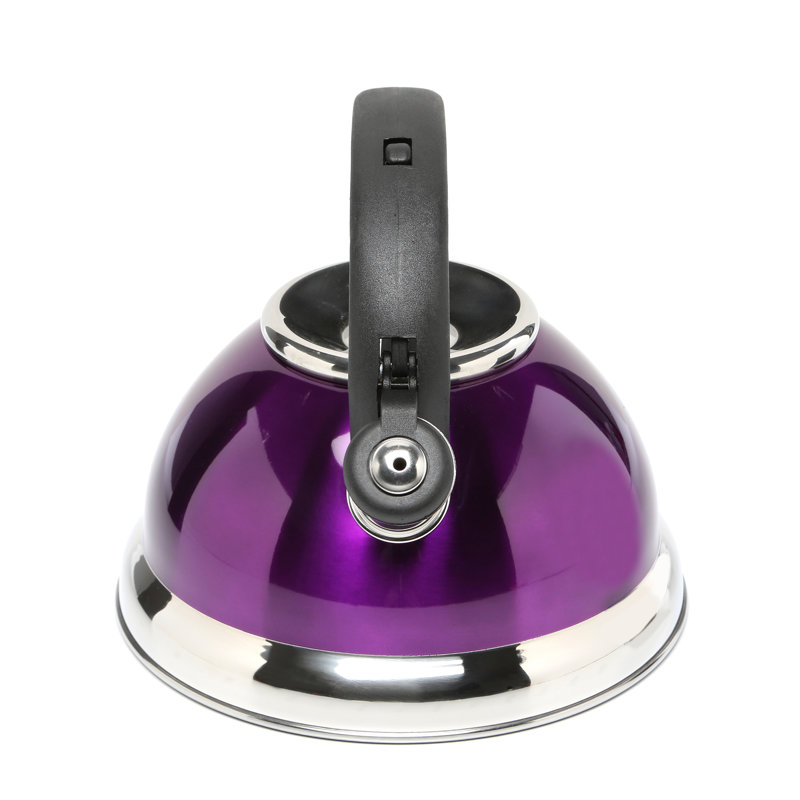 Creative Home Alexa 3 pintes Bouilloire pour cuisinière en acier inoxydable, Mauve métallique