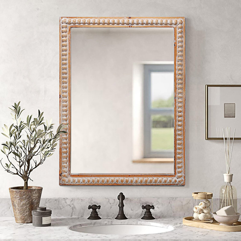 Miroir mural, miroir rectangulaire mural Farmhouse