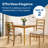 Stakmore Shaker Ladder Back Folding Chair, Oak Frame with Blush Fabric-128730255