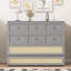 Lit escamotable double avec grands tiroirs, gris-1915001735