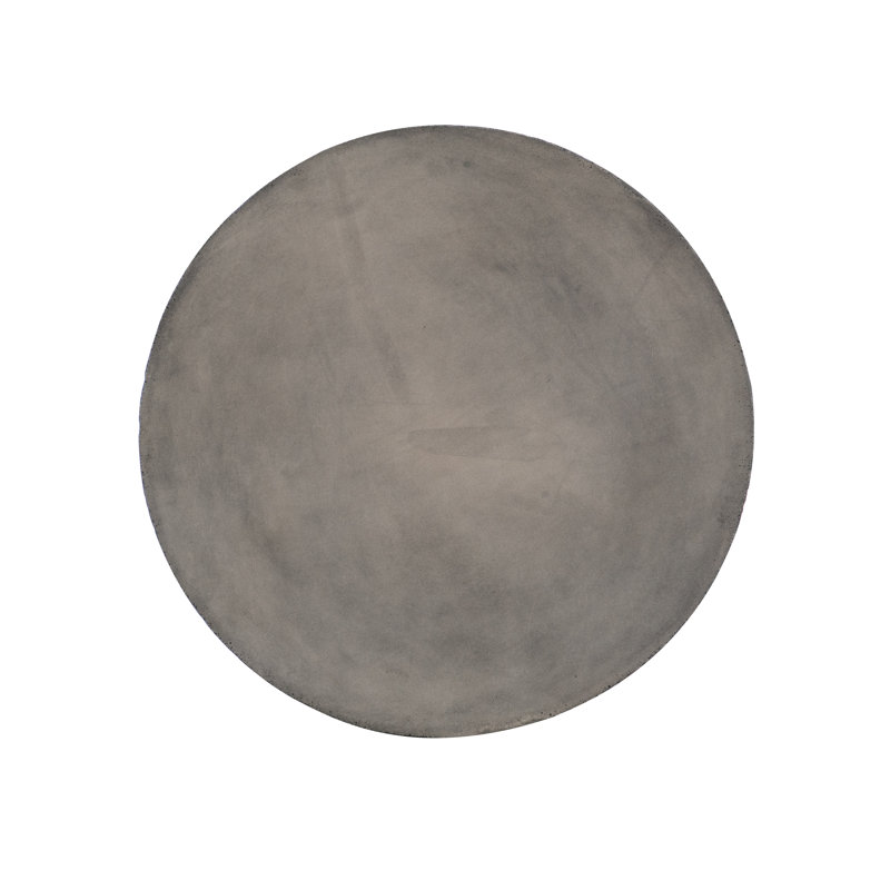 Miramar Elegance 20" Round Drum End Table in Dark Charcoal