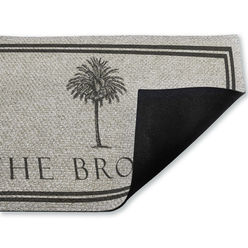 Paillasson Faynett Coastal Palm Tree Welcome, Yes