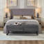 Banc de rangement rembourré en velours Margarete-1758722502