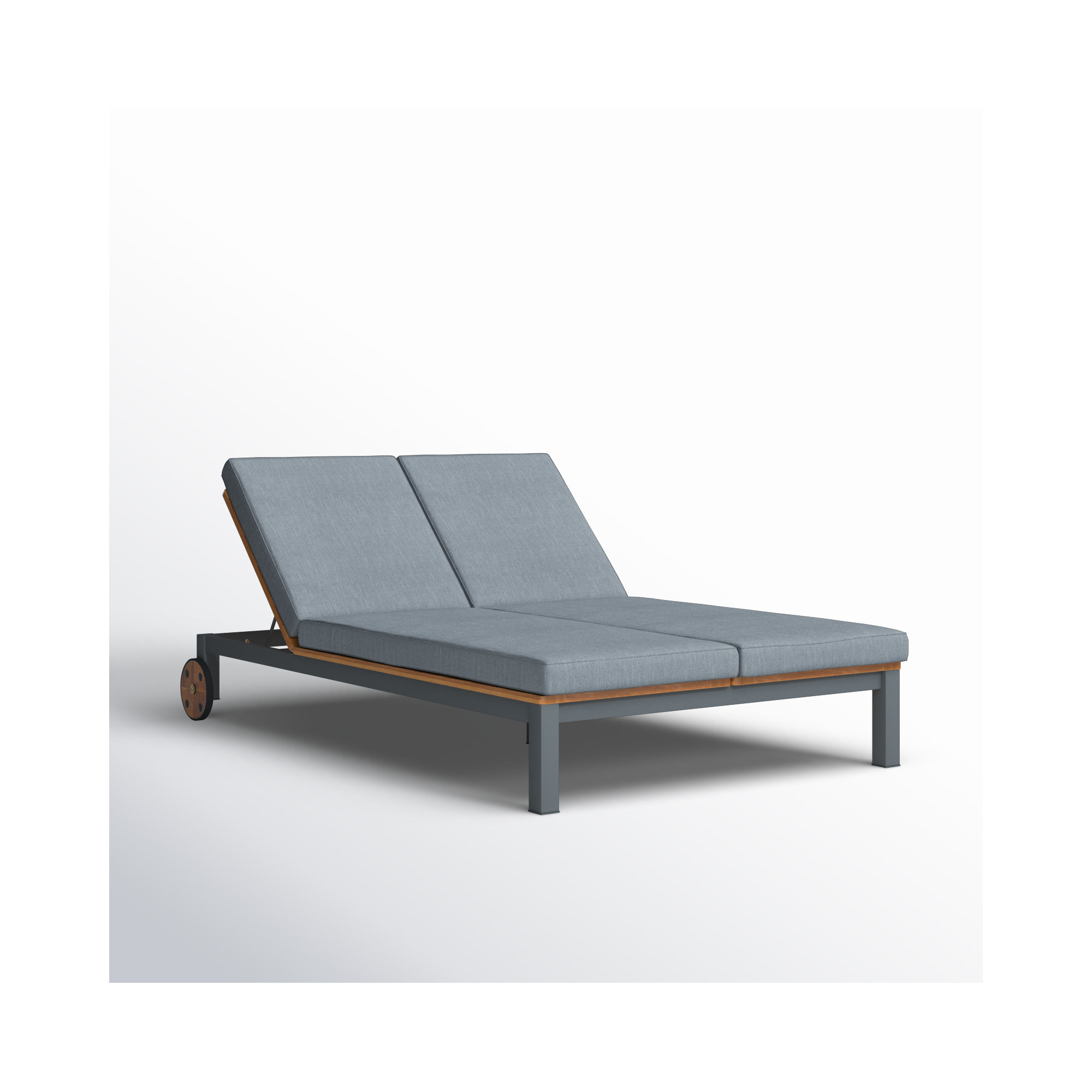 Eastford Steel Outdoor Lounge Chair, Gray