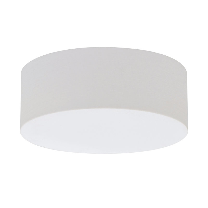 Kley Flush Mount, Linen White