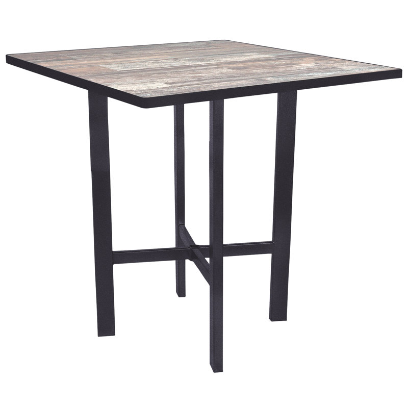 Outdoor Square Bar Table, Venice Beach, Graphite