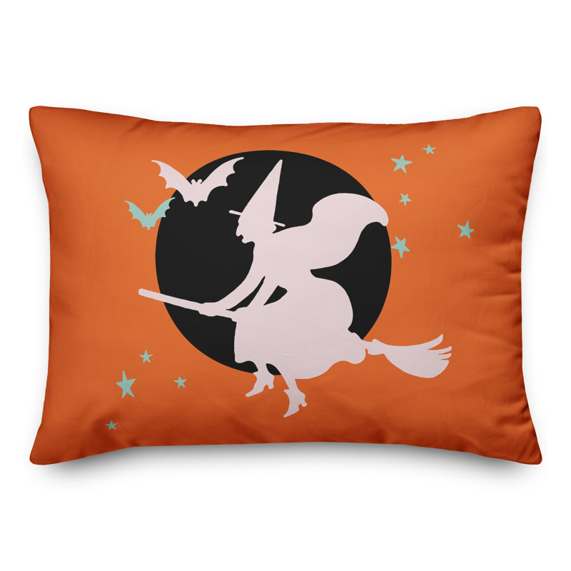 Flying Witch Rectangular Pillow Cover & Insert