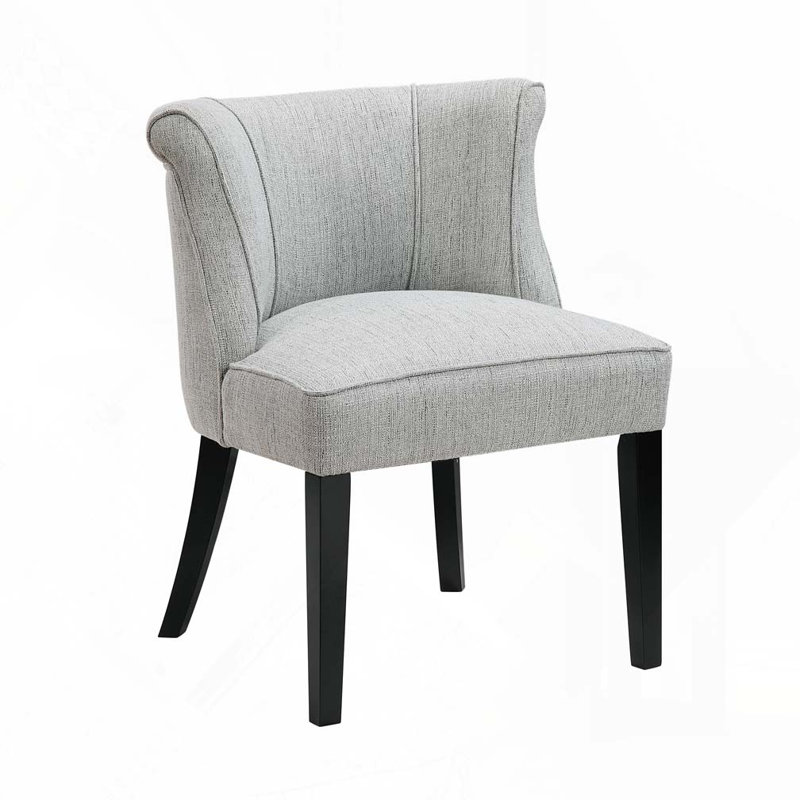 Chaise d'appoint en tissu, Gris