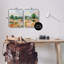 «Spring Field Abstract Landscape», ensemble de 2 toiles murales par Silvia Vassileva-293542914