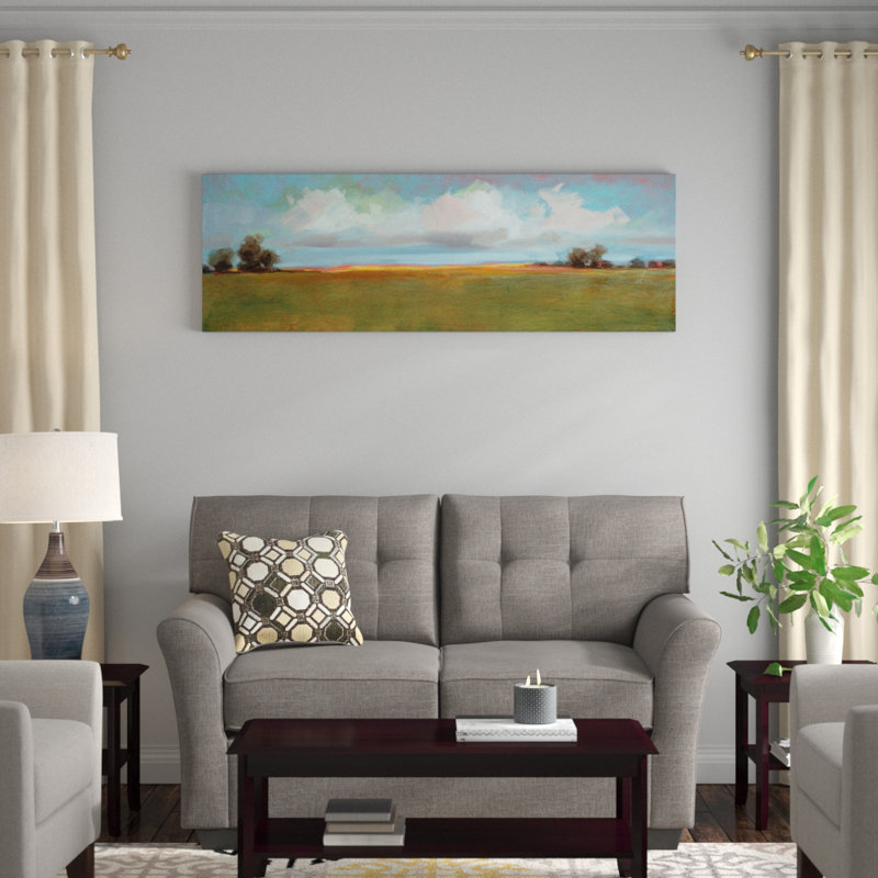 « landscape cii », impression sur toile, H 20 po x l 60 po x P 1,5 po, Toile avec cadre noir