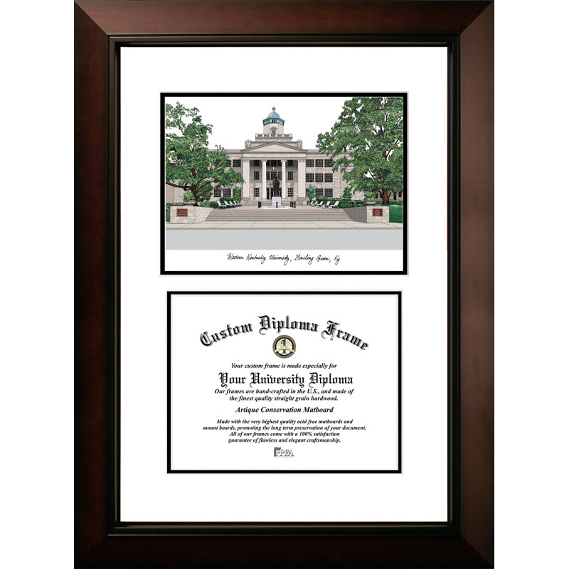 Cadre photo pour le diplôme de l’université western kentucky NCAA