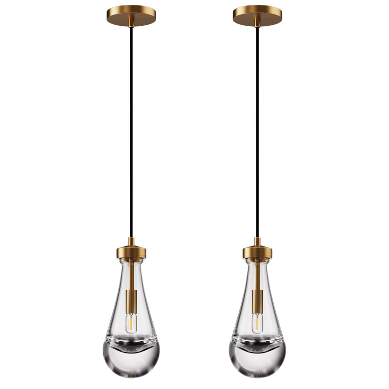 Luminaire suspendu de luxe à 2 lumières Pleasant Plains, Bronze