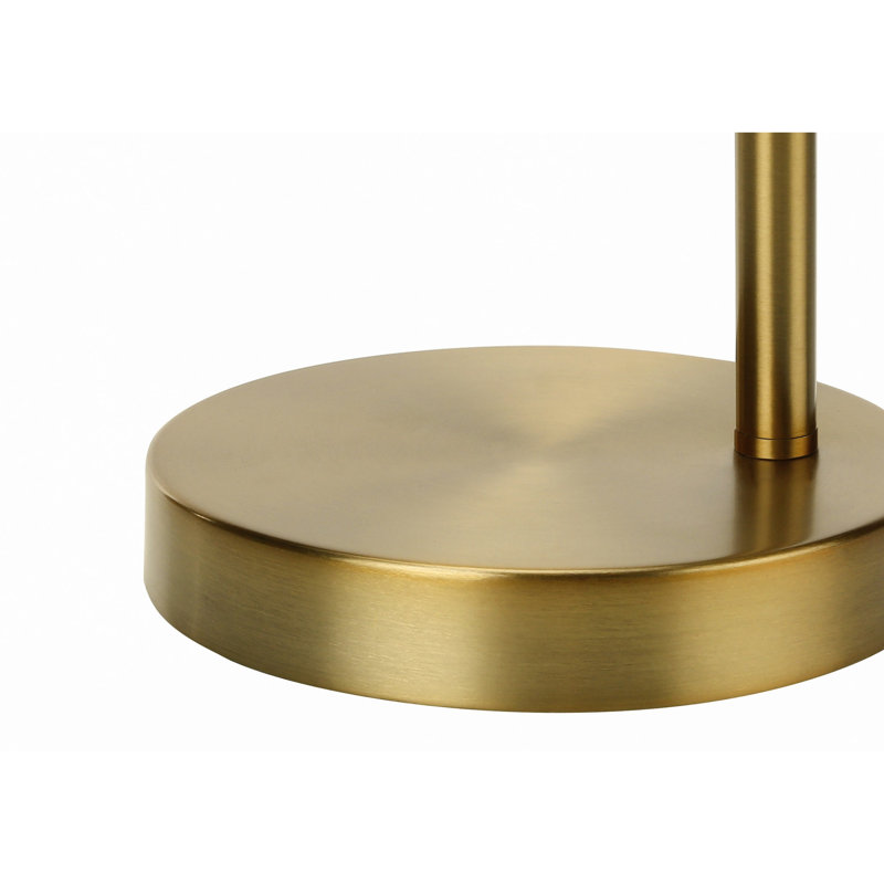 Lampe de table, éclairage, métal doré, abat-jour doré, contemporain