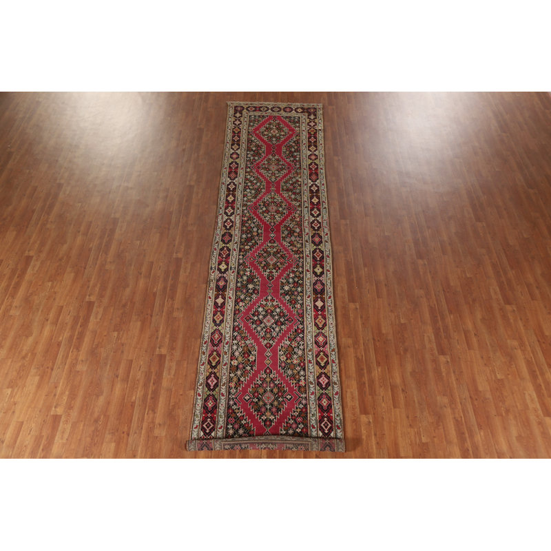 Antique Kazak Vegetable Dye Runner Rug
