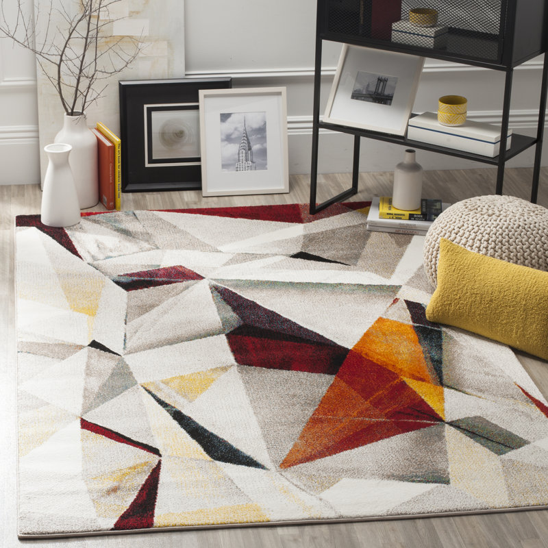 Geometric Shapes Area Rug, Rectangle 160 x 229 cm