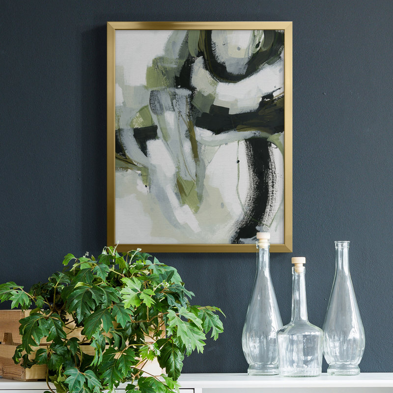 Onyx vert I - toile encadrée de qualité supérieure - prête à être accrochée