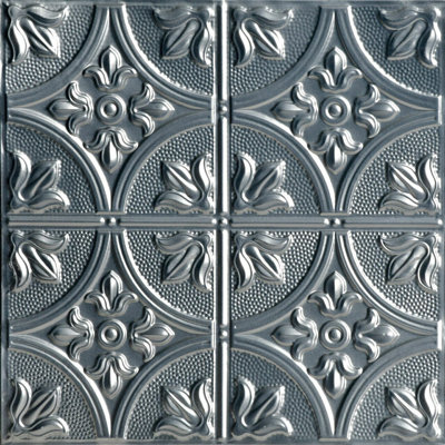 Carreau de plafond en fer-blanc clouté 2 pi x 2 pi Tiptoe