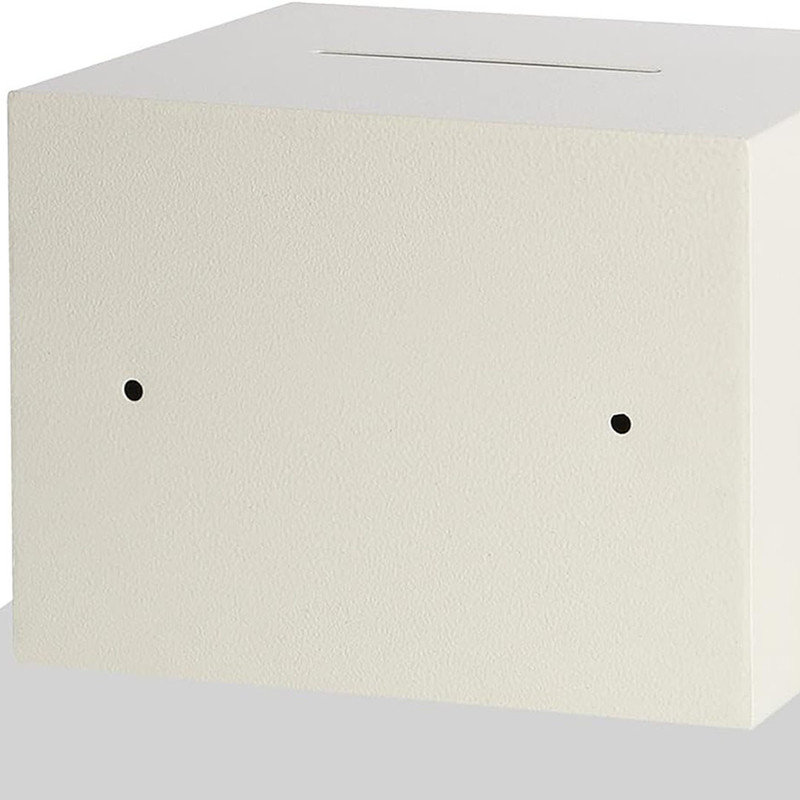 Security Digital Safe for Home Office, Alarm System, Fireproof, Freestanding, Tabletop, Home Keypad Safe (White)