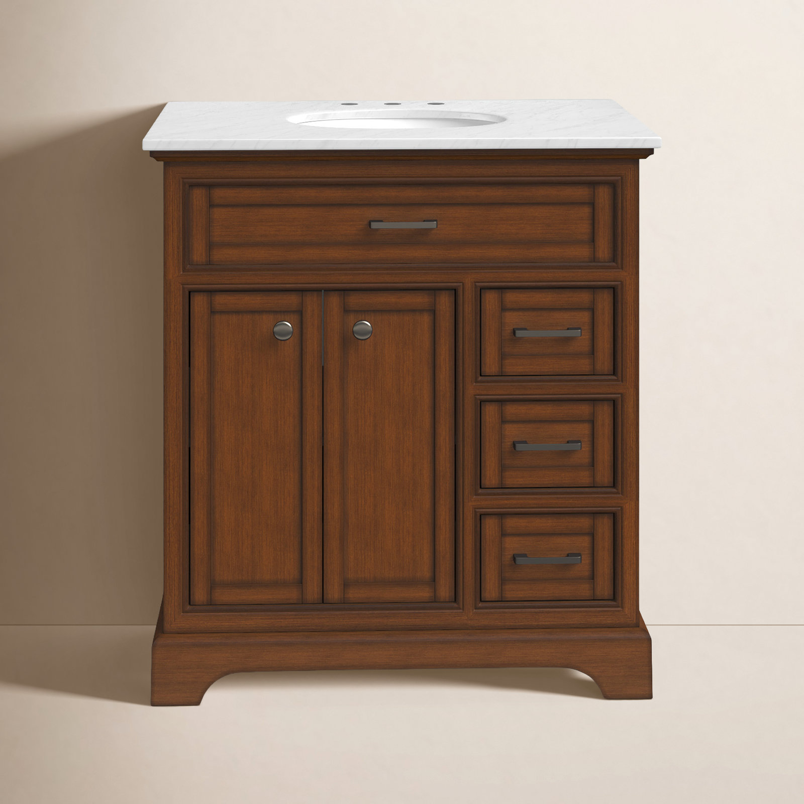 Hermes 32'' Single Bathroom Vanity, Teak