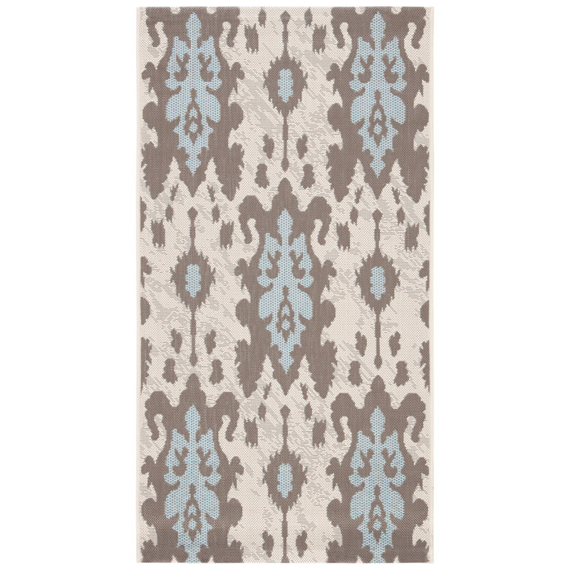 Tapis intérieur / extérieur beige Arneshia, Rectangle 2 pi 7 po x 5 pi