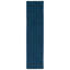 Tapis en laine / coton tissé à la main Batum en bleu / bleu marine-2045387206