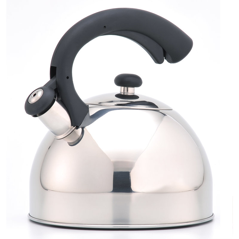 Creative Home 2.5 Quarts Stainless Steel Whistling Stovetop Tea Kettle, Stainless Steel
