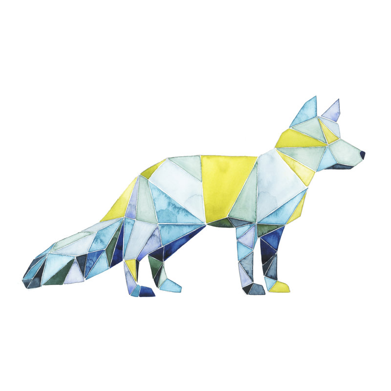 Geo Animal IV by Grace Popp - Wrapped Canvas Painting, 91cm H x 91cm W