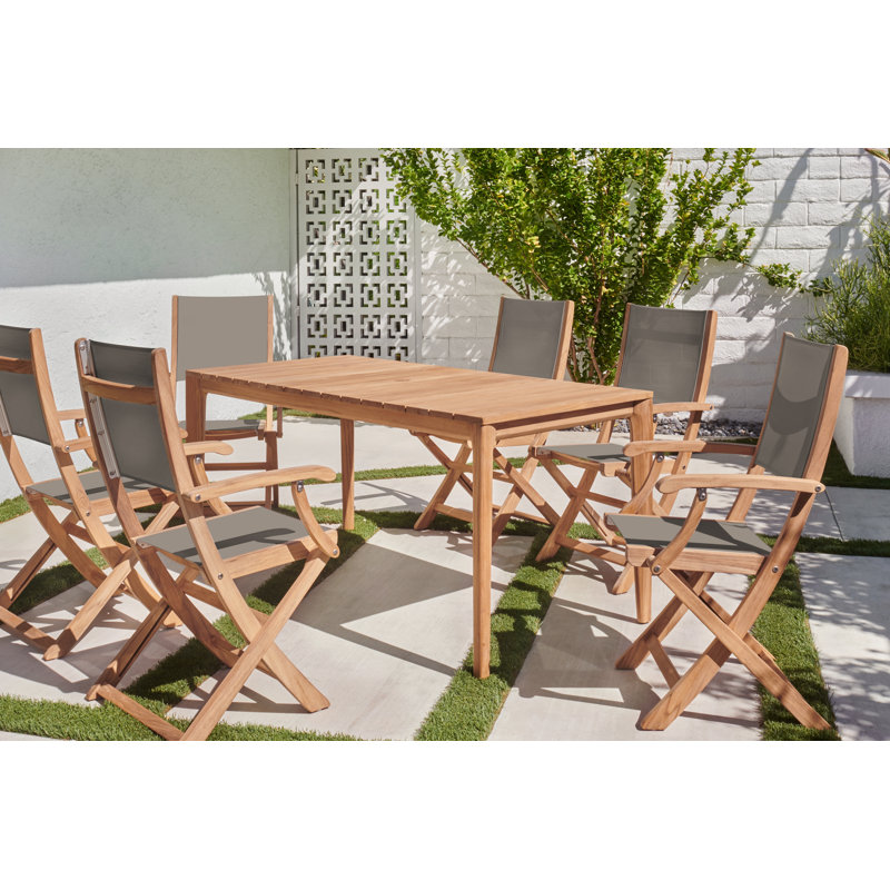 Stella Folding Dining Arm Chair, Taupe