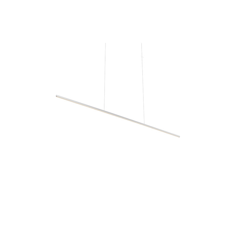 Vega 1 - Light LED Pendant, Brushed Nickel, 122.5" H x 60" W x 1.5" D