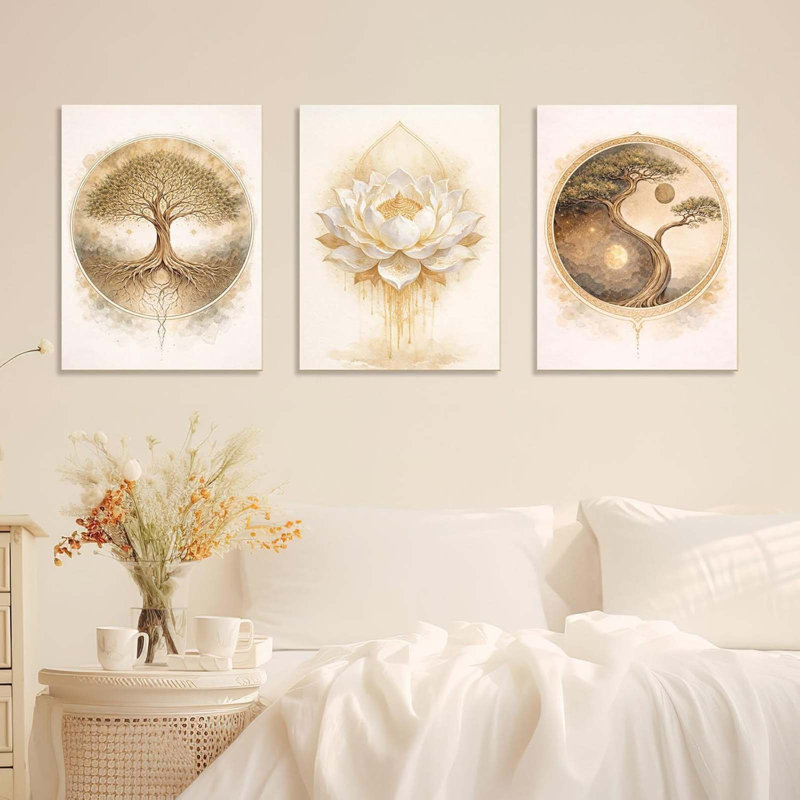 3 Piece Wrapped Canvas Wall Art