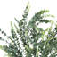Eucalyptus artificiel de 112 cm (44 po), plante d'intérieur décorative en pot noir avec feuilles vertes au toucher réaliste