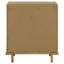 Table de chevet 3 tiroirs sable avec ports USB