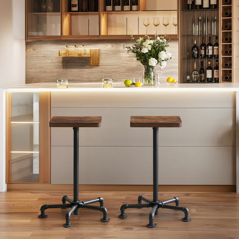 Ensemble de 2 tabourets de bar à hauteur de comptoir pour la maison et la cuisine