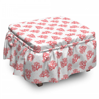 Box Cushion Ottoman Slipcover