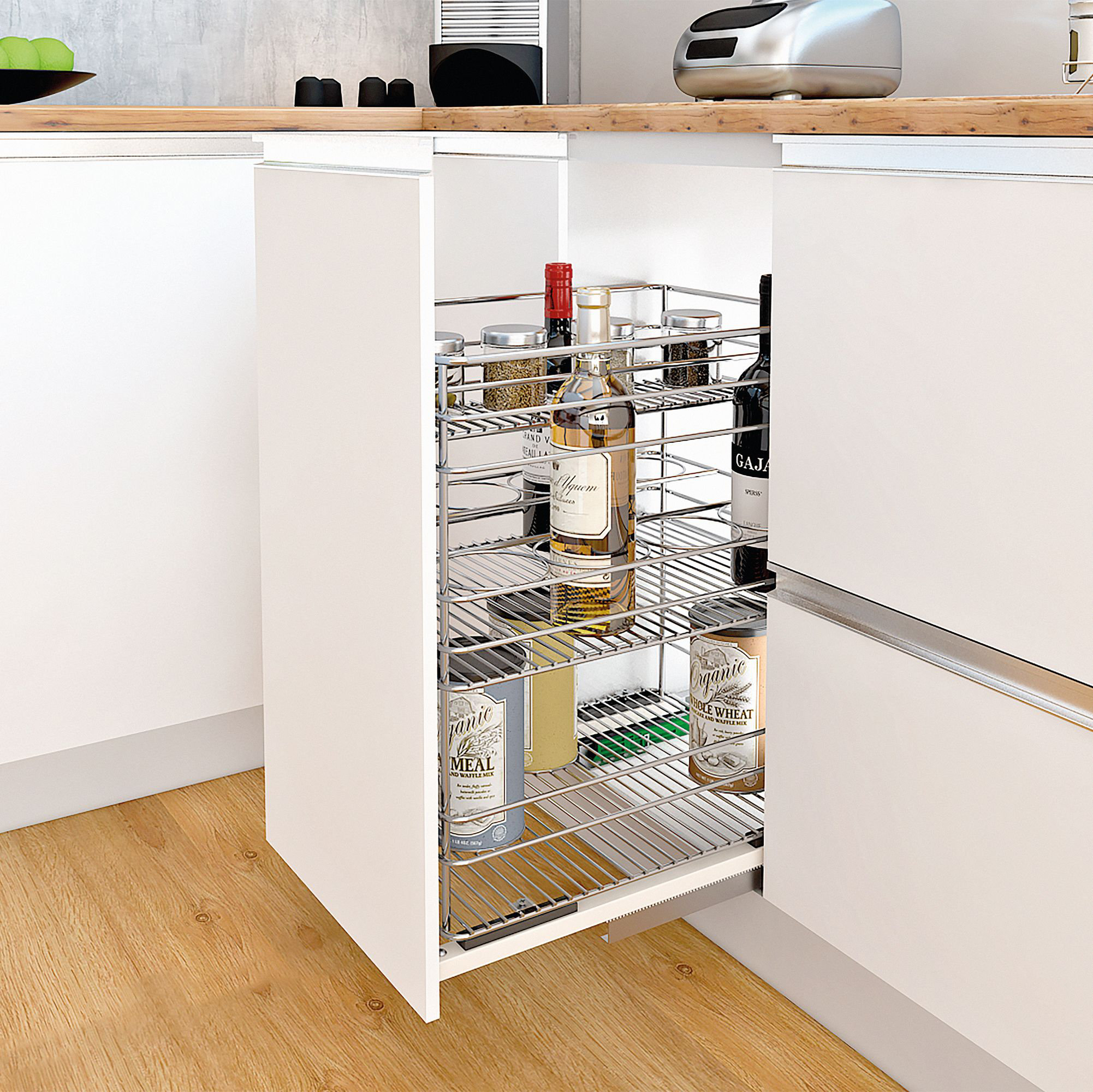 Rebrilliant Furnas Steel Pull Out Pantry | Wayfair