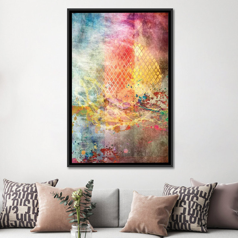 "au-delà du soleil" , impression sur toile tendue, H 60 po x l 40po x P 1,5 po, Toile avec cadre noir