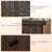 Pfarr 63" W Farmhouse Wood Sideboard with Glass Doors and Adjustable Shelves, Brown-1550988501