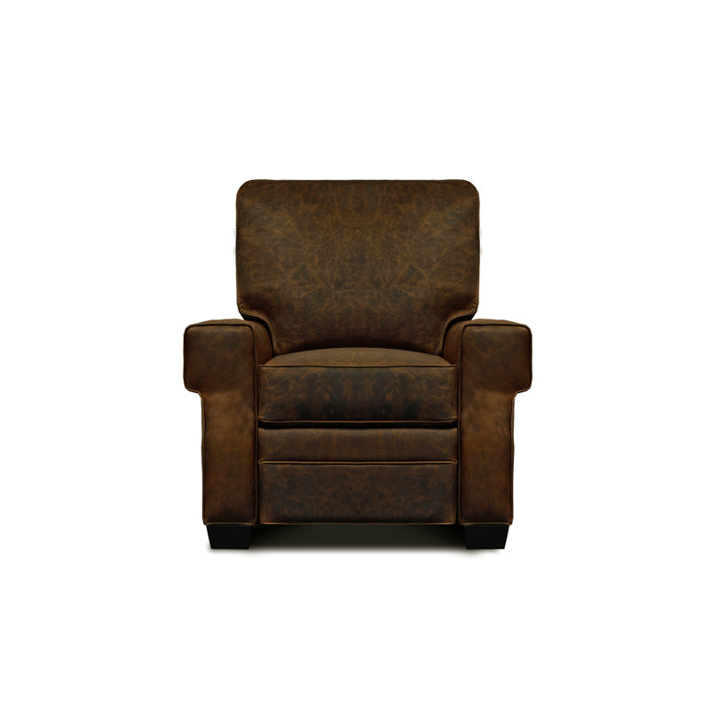 Fauteuil inclinable standard en cuir véritable de 41 po Linville