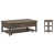 2 Pieces: Coffee Table, End Table