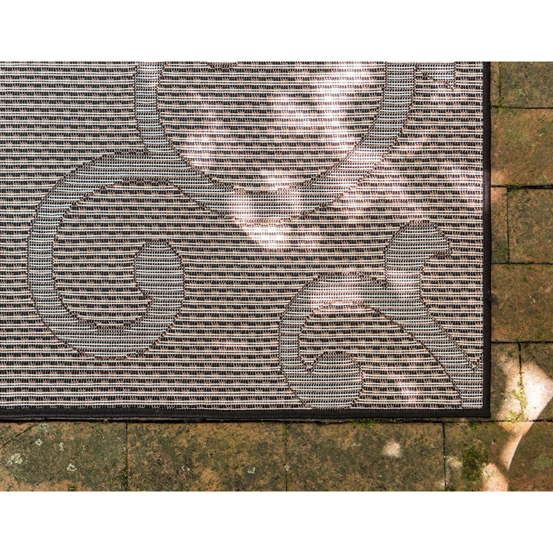 Tapis de véranda d'extérieur couleur cacao, Rectangle 5 pi x 8 pi