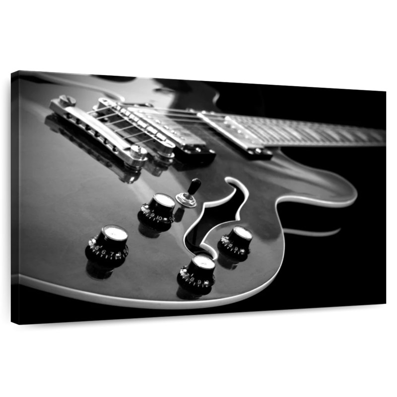 Abarca Monochrome Electric Guitar, 26" H x 39" W