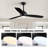 52''  3 - Blade Modern Dimmable Ceiling Fan with Remote Control and LED Light-2024433137-2019356067