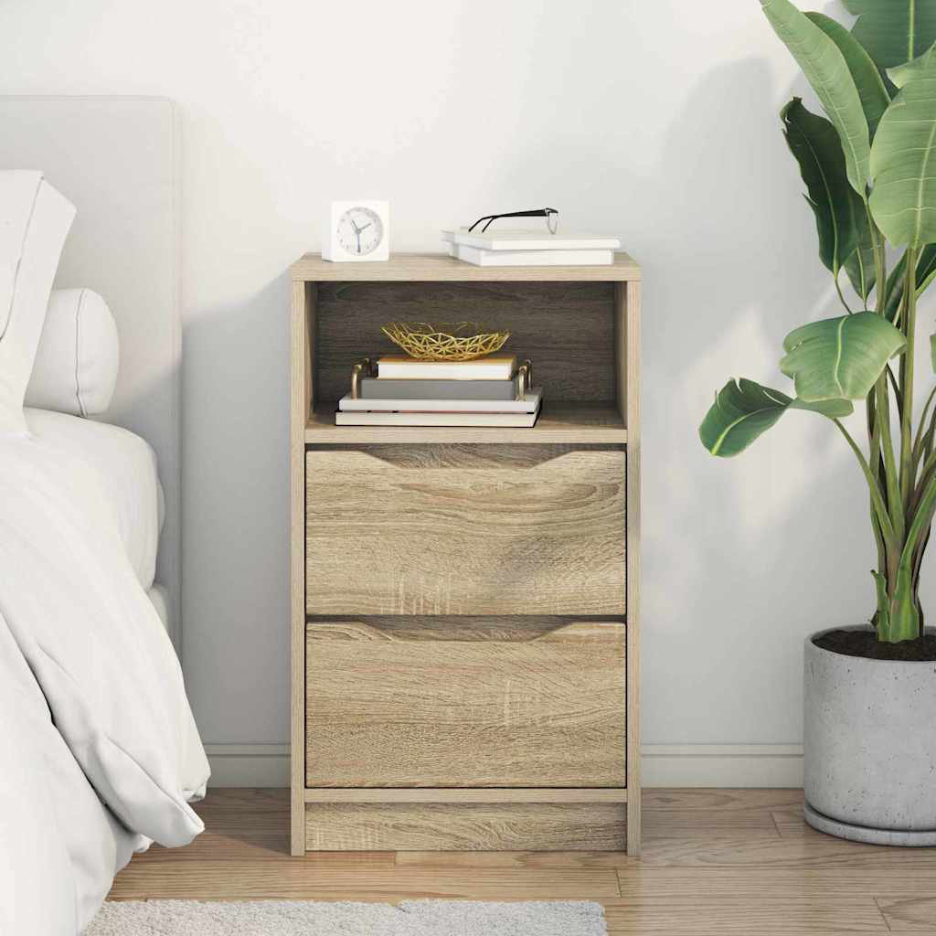 40cm W Manufactured Wood Bedside Table