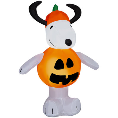 Airblown® Holiday Lights Inflatable Snoopy in Jack-O'-Lantern Costume