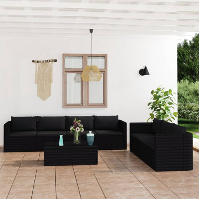 Large canapé de patio avec coussins